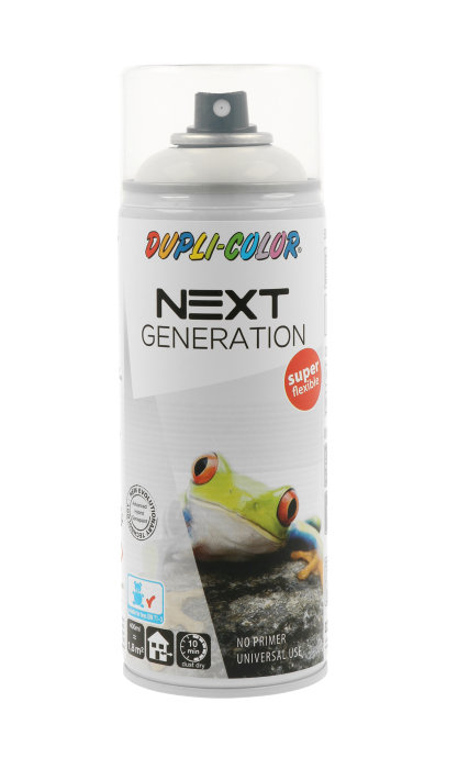 Dupli-Color Next Generation spraymaling hvid blank 400 ml